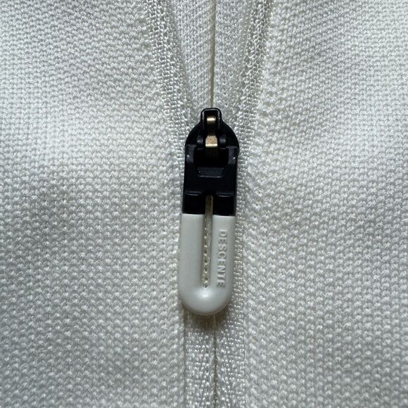 DESCENTE Fusionknit Schematech Technology Hoodie Cream Womens Size 2XS - Picture 5 of 9